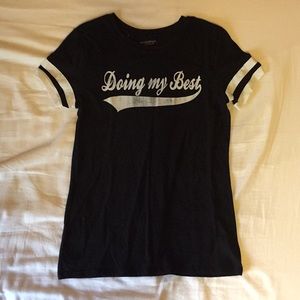 Black/White Doing my best short sleeve T-shirt
